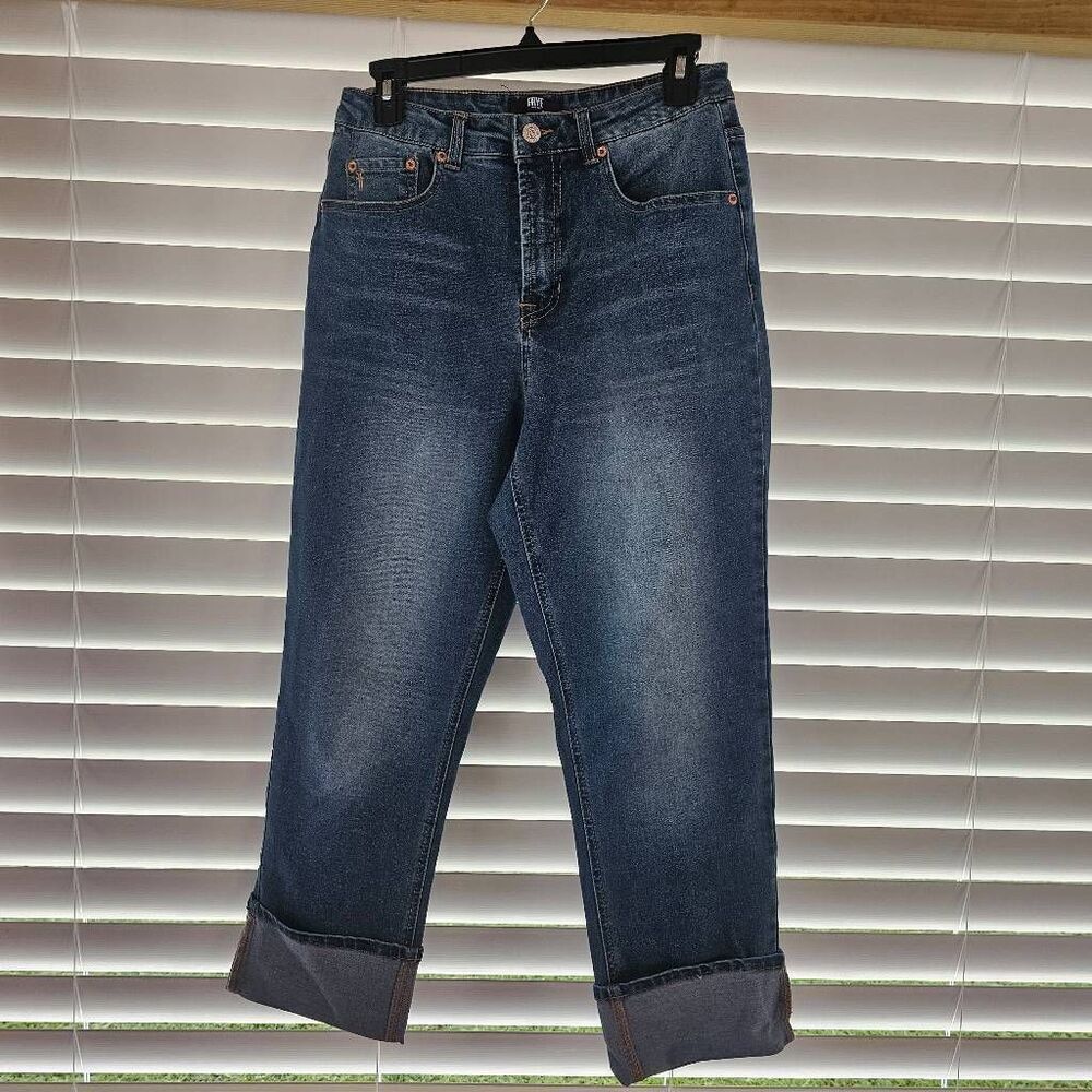 Frye Women's Cuffed Crop Jean(1859395) Women's Size 4/27 Blue Denim